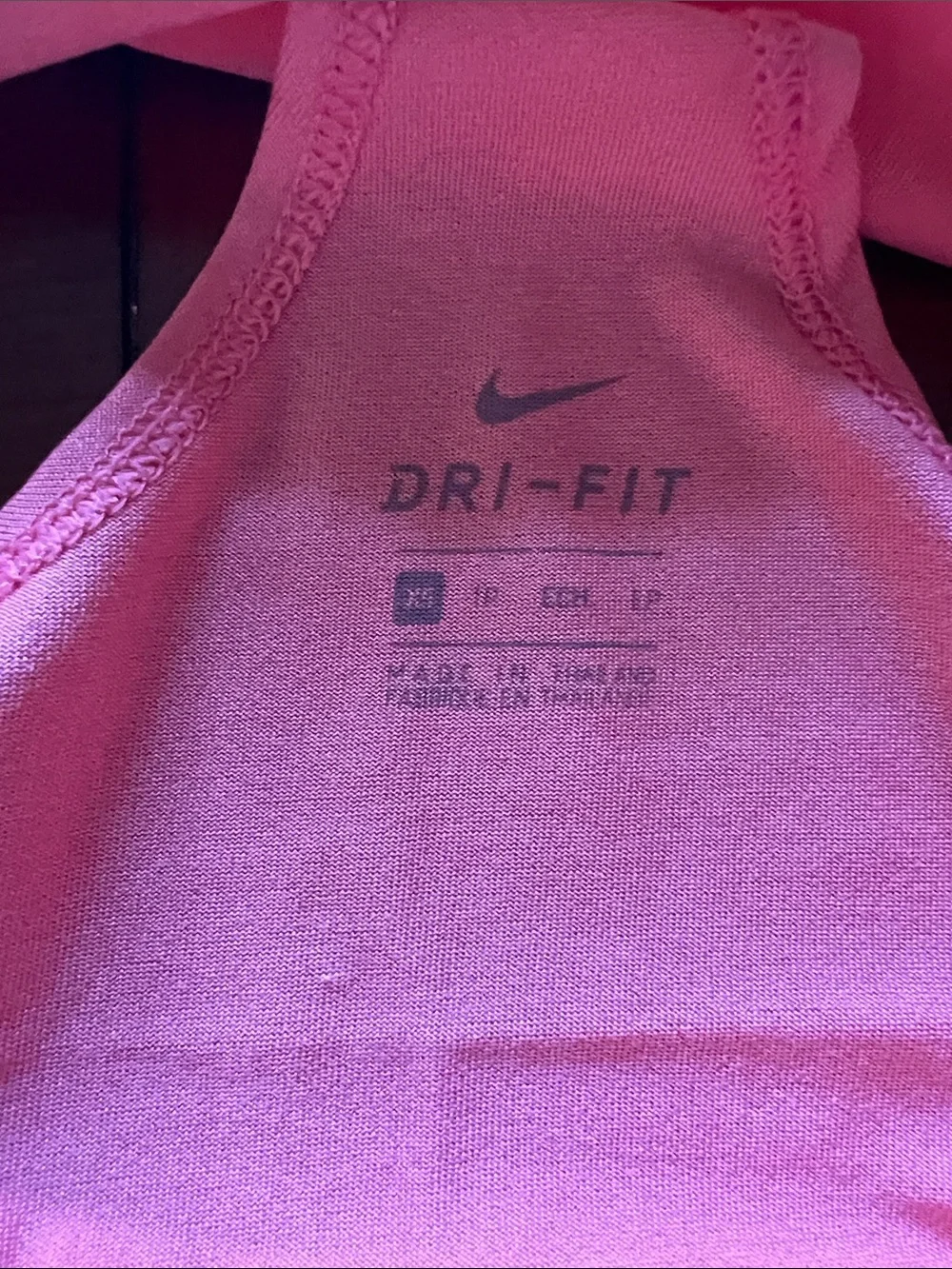 Nike coral Pink Performance Dri-FIT Tank Top